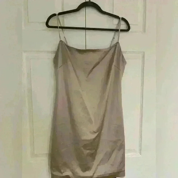 NWOT TEN BY BABATON THE PASSION SLIP DRESS SIZE 10 NUDE  TAUPE - Picture 4 of 10